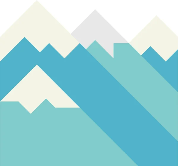 Icono Paisaje Hielo Alaska — Vector de stock