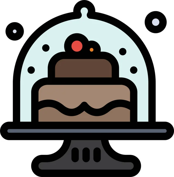 Kuchen Backen Ikone — Stockvektor