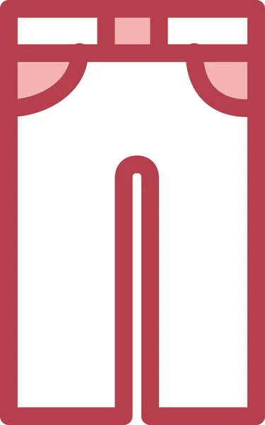 Значок Джинсів Довгої Пантери Заповненому Стилі — стоковий вектор