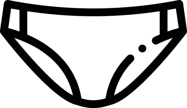 Soutien Gorge Lingerie Culotte Icône — Image vectorielle