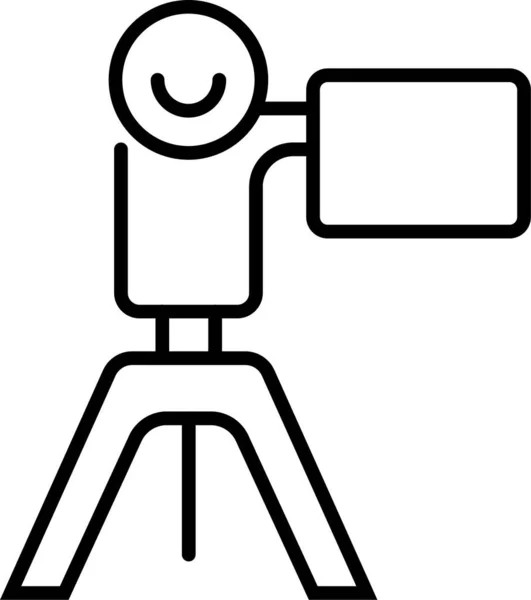 Εικονίδιο Κάμερας Blogging Συσκευής — Διανυσματικό Αρχείο