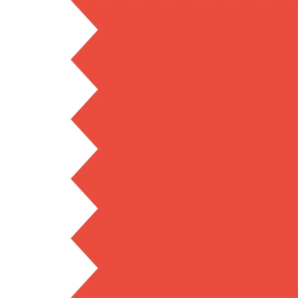 Bahrain State Flag Icon Flat Style — 图库矢量图片