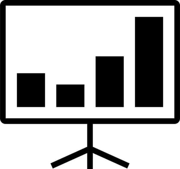 Gráfico Gráfico Gráfico Ícone Categoria Marketing Seo — Vetor de Stock