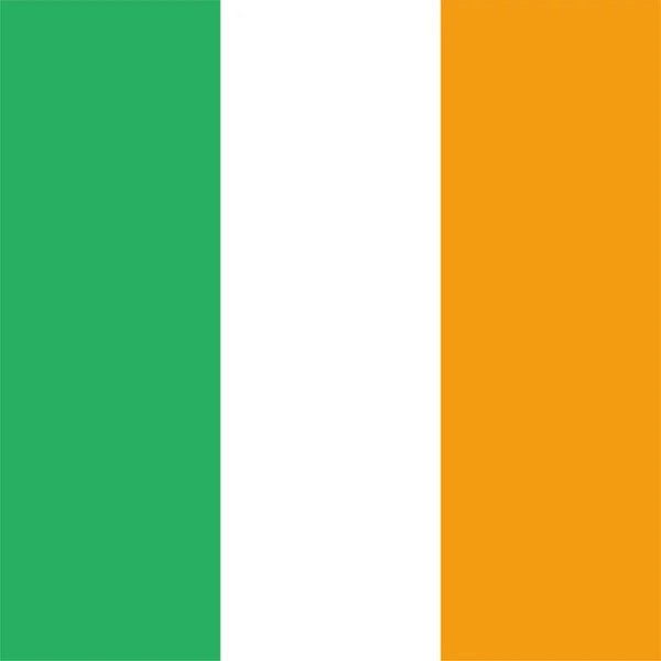 País Ícone Bandeira Irlanda Estilo Plano — Vetor de Stock