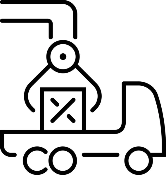 Иконка Автомобильного Крана — стоковый вектор