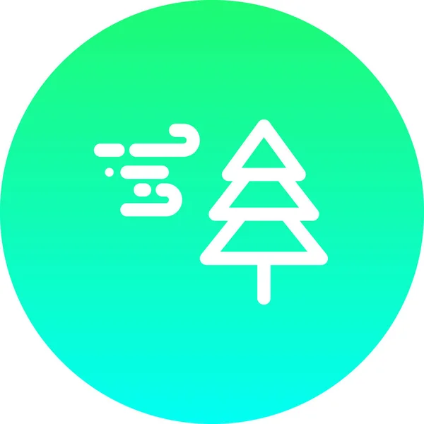 Brise Christmas Cold Icon Outline Style — Stockvektor