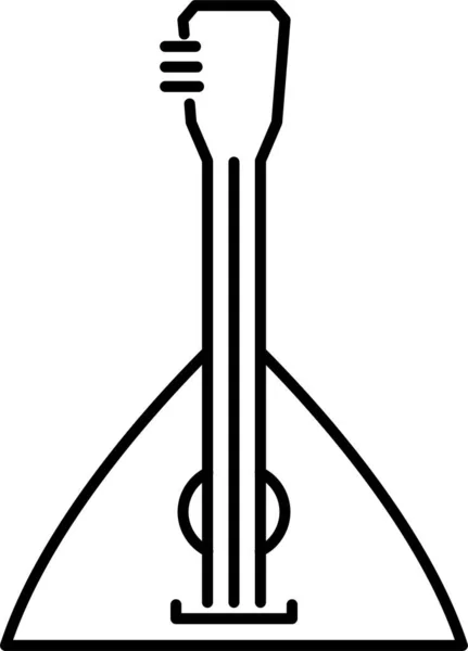 Balalaika Instrument Musik Ikon — Stock vektor