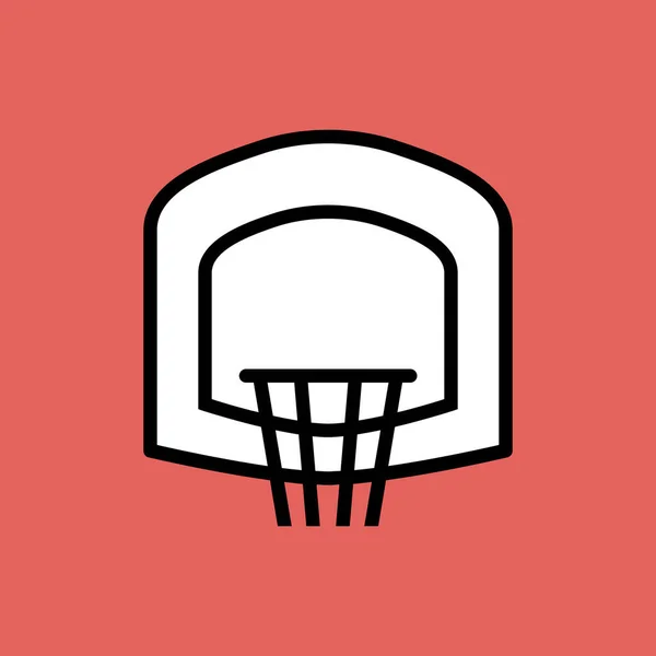 Иконка Баскетбола Стиле Бейджа — стоковый вектор
