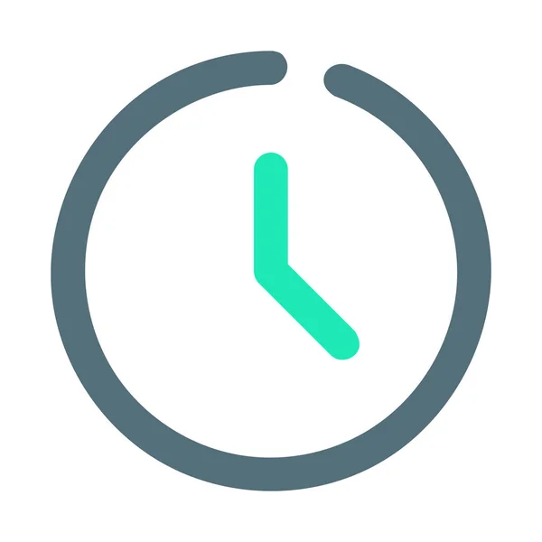 Ícone Tempo Histórico Relógio Categoria Ideal Interface Usuário — Vetor de Stock