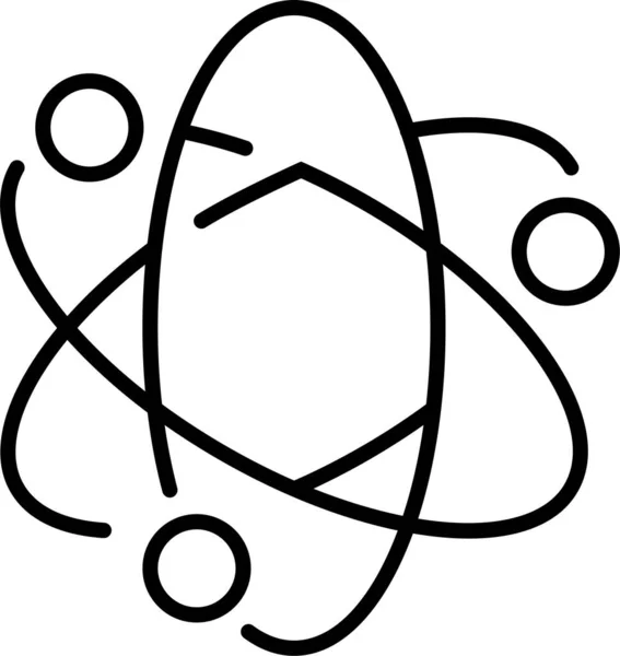 Atomové Jádro Ikony — Stockový vektor