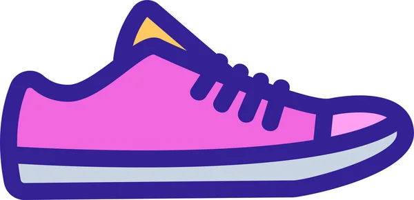Contour Fashion Foot Icon — Stock Vector