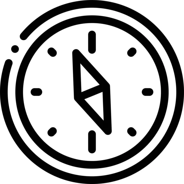 Ikona Kompasu Kierunku Nawigacji — Wektor stockowy