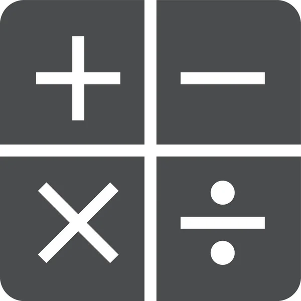 Calculadora Contabilidad Matemática Icono Estilo Sólido — Archivo Imágenes Vectoriales