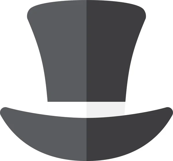 フラットスタイルの帽子フラットアクセサリーアイコン — ストックベクタ