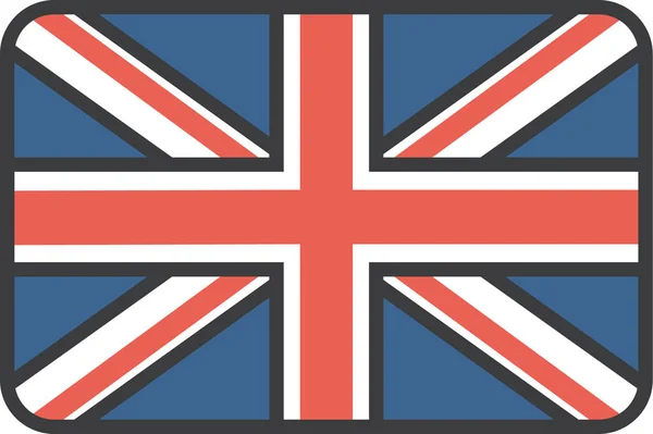 Britain Country European Icon Filledoutline — стоковий вектор