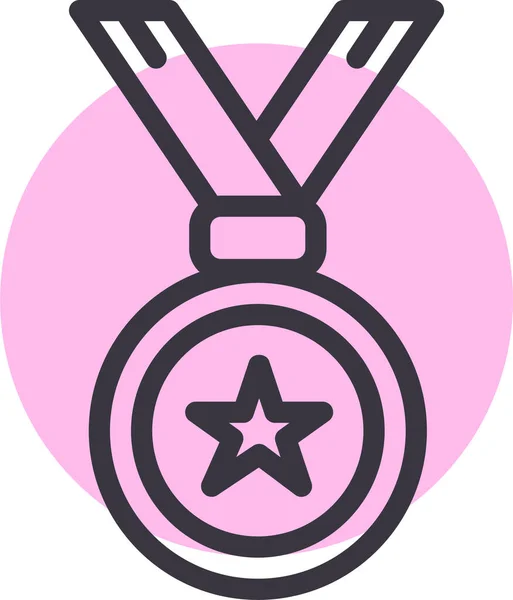 Achievement Award Champion Icon Outline Style — Stock Vector