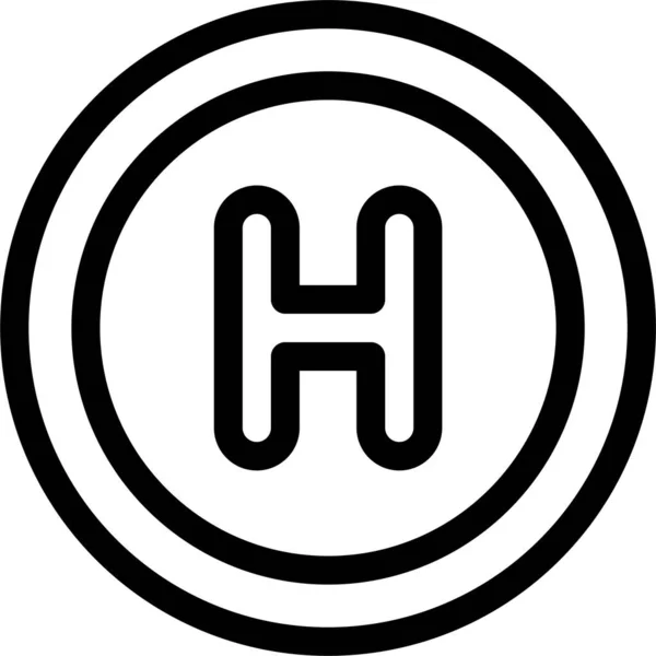 Ikona Znaku Medycznego Szpitala — Wektor stockowy