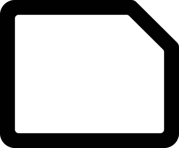 Общий Файл Горизонтальный Значок Твердом Стиле — стоковый вектор