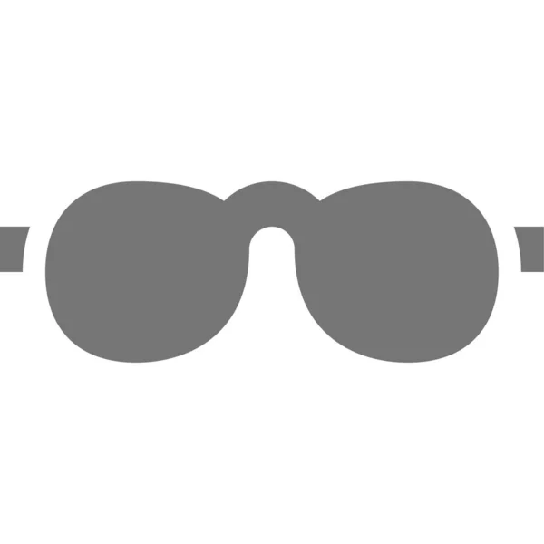 Brille Sonnenbrille Solide Symbol Solidem Stil — Stockvektor