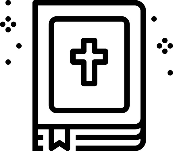 Bibelbuch Christliche Ikone — Stockvektor