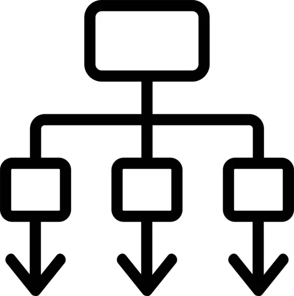 Algorithme Analytique Icône Ordinateur — Image vectorielle