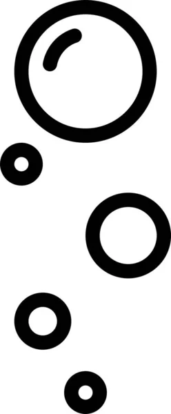Иконка Пузырьков Воздуха Стиле Контура — стоковый вектор