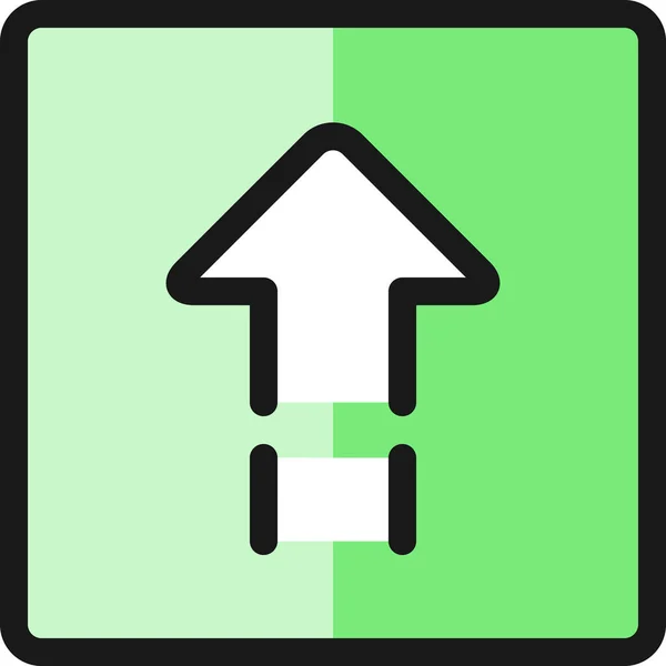 Upload Square Filledoutline Icon Filledoutline Style — Stockový vektor