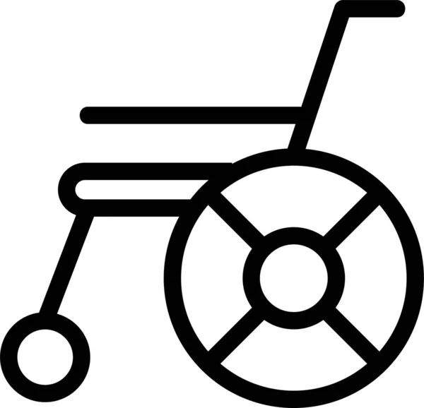 Eléctrico Discapacitados Icono Inválido — Vector de stock