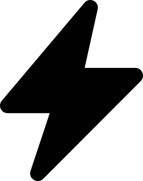 Blitz Symbol Wetterkategorie — Stockvektor