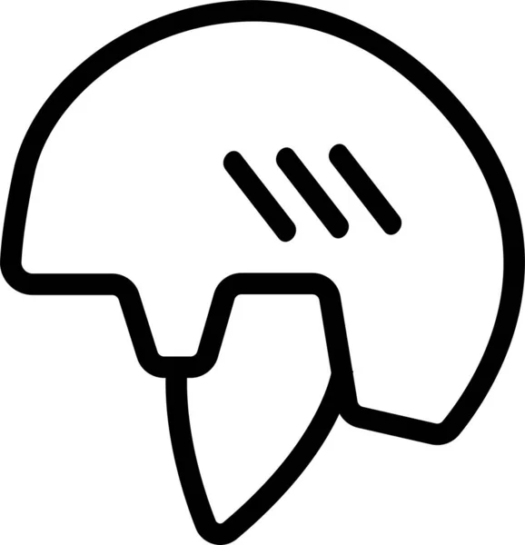Accessory Head Helmet Icon — Stock Vector