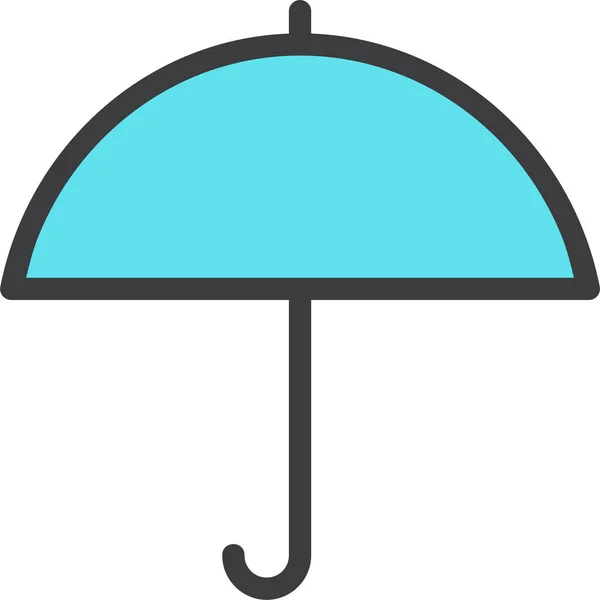 Protection Rain Summer Icon Filledoutline Style — Stock Vector