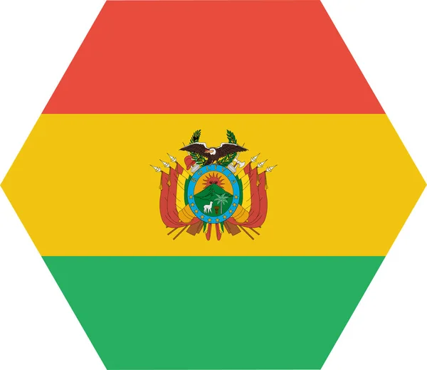 Bolivia Bolivian Country Ikon Platt Stil — Stock vektor