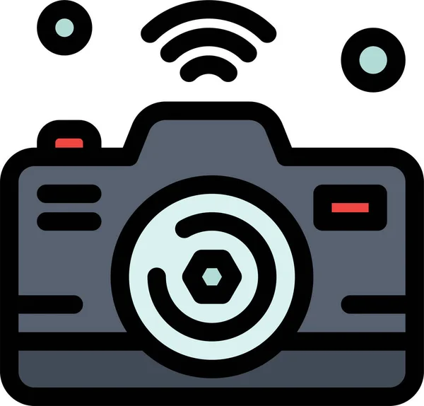 Camera Image Internet Icon — Stock Vector