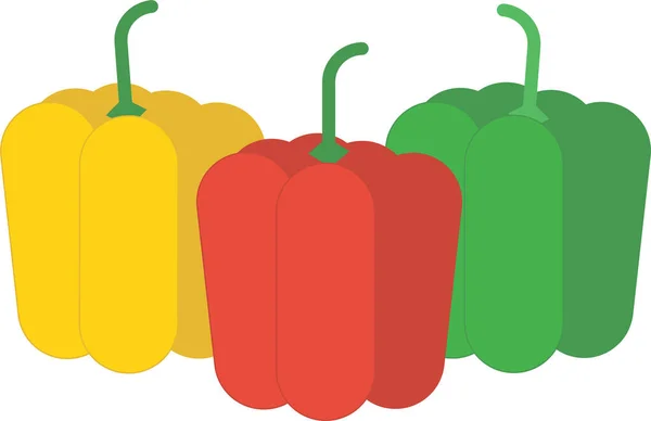 Comida Fruta Icono Saludable Estilo Plano — Vector de stock