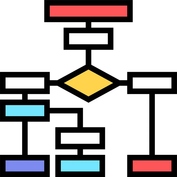 Analyse Binärer Unternehmensikone — Stockvektor