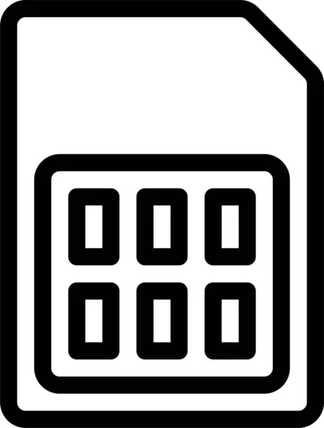 Значок Мобільного Телефону Картки — стоковий вектор
