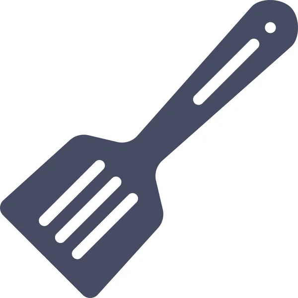 Cocinar Freír Icono Estilo Sólido — Vector de stock