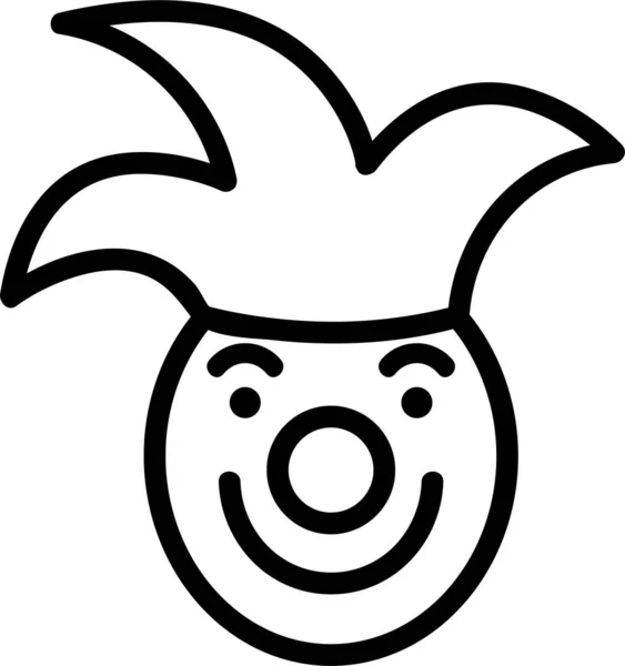 Персонаж Цирк Значок Клоуна Категорії Аватар — стоковий вектор