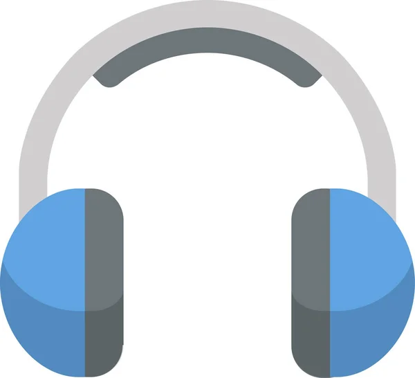 Écouteurs Écouteurs Icône Écouteurs Dans Style Plat — Image vectorielle