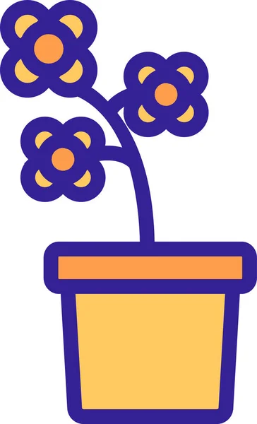农业花卉图标 — 图库矢量图片