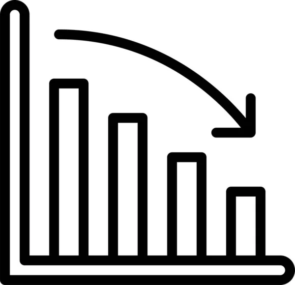 Ícone Gráfico Negócios Análise —  Vetores de Stock