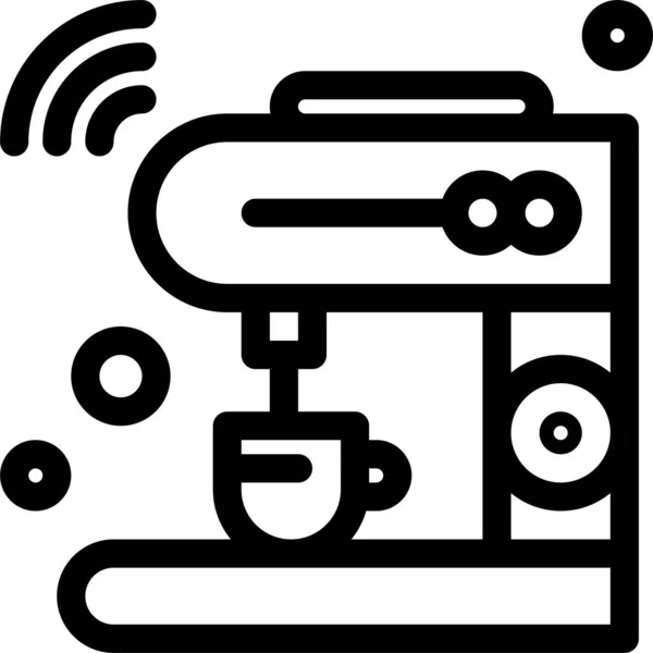 Kaffee Internet Iot Symbol — Stockvektor