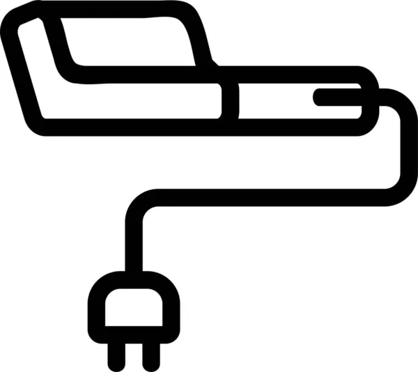 电缆充电器电气图标 — 图库矢量图片