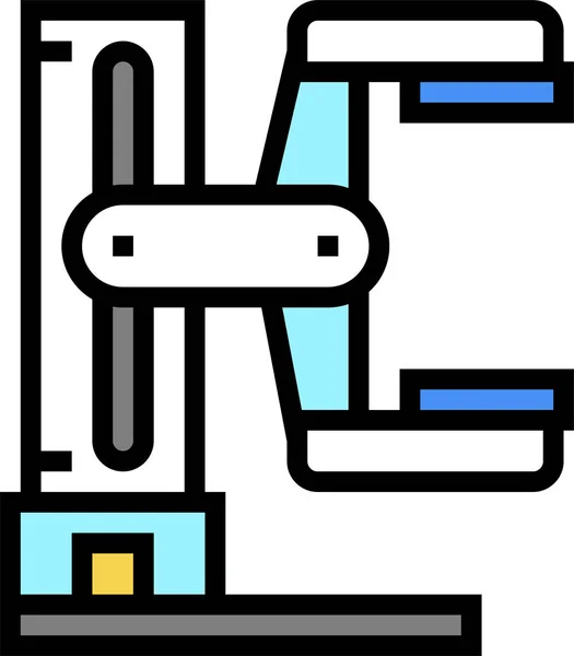 Icono Del Equipo Médico Radiología Estilo Filledoutline — Vector de stock