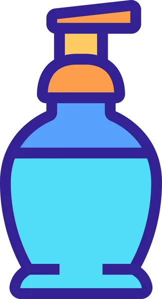 Bottle Cosmetic Cotton Icon — Stock Vector