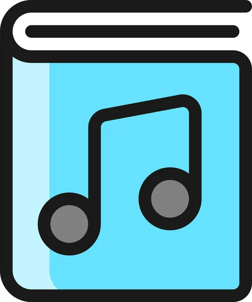 Βιβλίο Μουσική Filledskip Εικονίδιο Filledskip Στυλ — Διανυσματικό Αρχείο