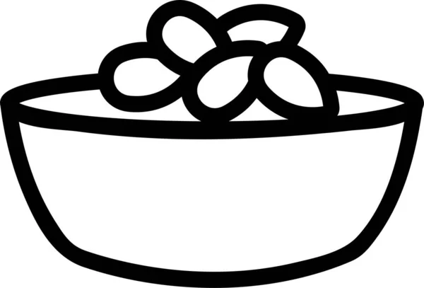 农袋碗图标 — 图库矢量图片
