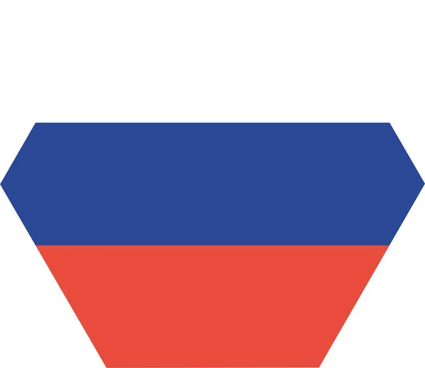 Land Vlag Nationaal Pictogram Vlakke Stijl — Stockvector