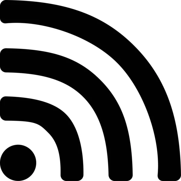 Icône Glyphe Solide Wifi Dans Style Solide — Image vectorielle