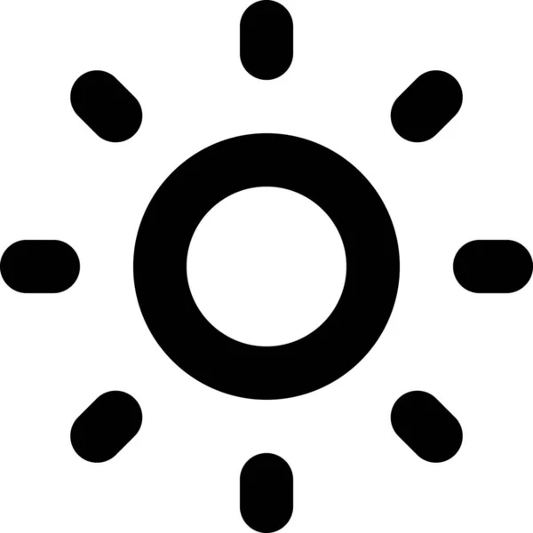 Tageslichtmodus Symbol Umrissstil — Stockvektor